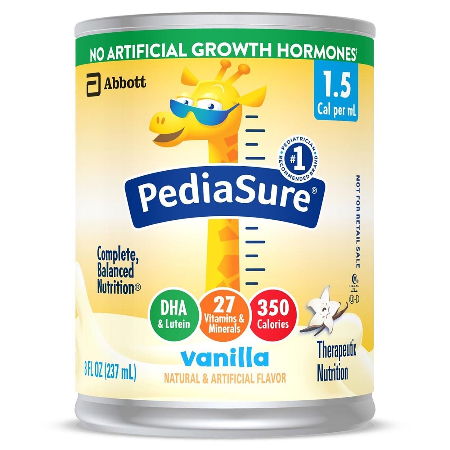 PediaSure 1.5 Cal Vanilla 248 Fluid Ounce Cans - 1 Case Of 24
