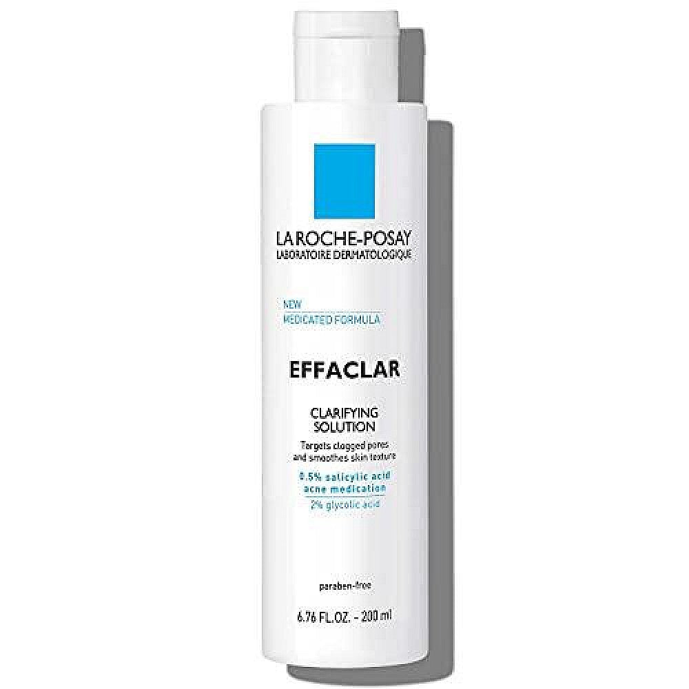 La Roche-Posay Effaclar Clarifying Solution Acne Toner With Salicylic Acid, 6.76 Fl Oz