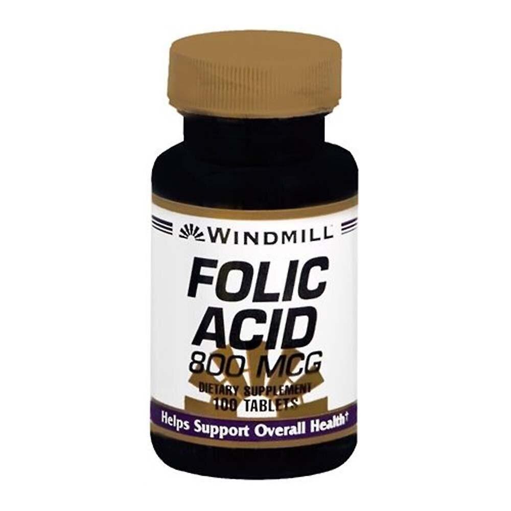 Windmill Folic Acid, 800 Mcg, Tablets