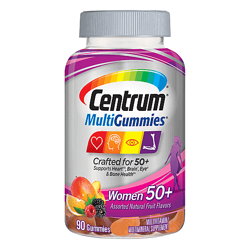 Centrum MultiGummies Gummy Multivitamin For Women 50 Plus, With V