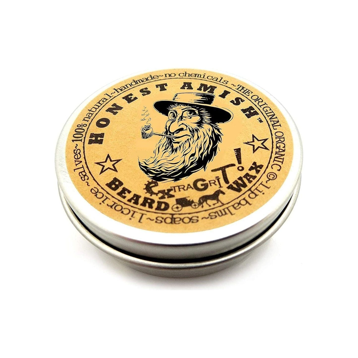 Honest Amish Extra Grit Beard Wax 2 Oz
