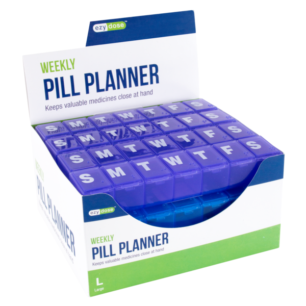 Ezy Dose Weekly Pill Planner Display (Large)