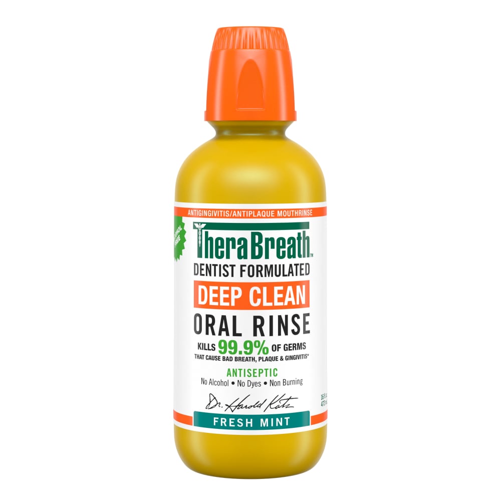 TheraBreath Deep Clean Antiseptic Oral Rinse - 16 Fl Oz