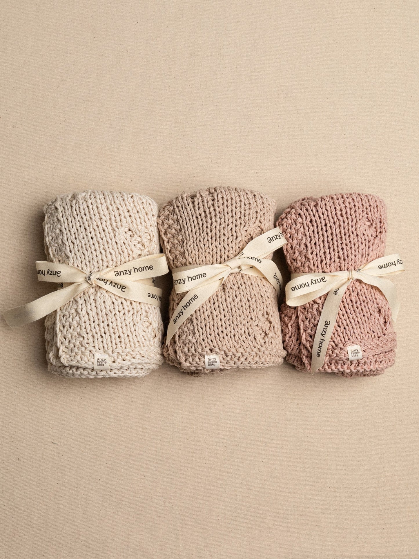 Baby Blanket Hand-Knitted Pointelle