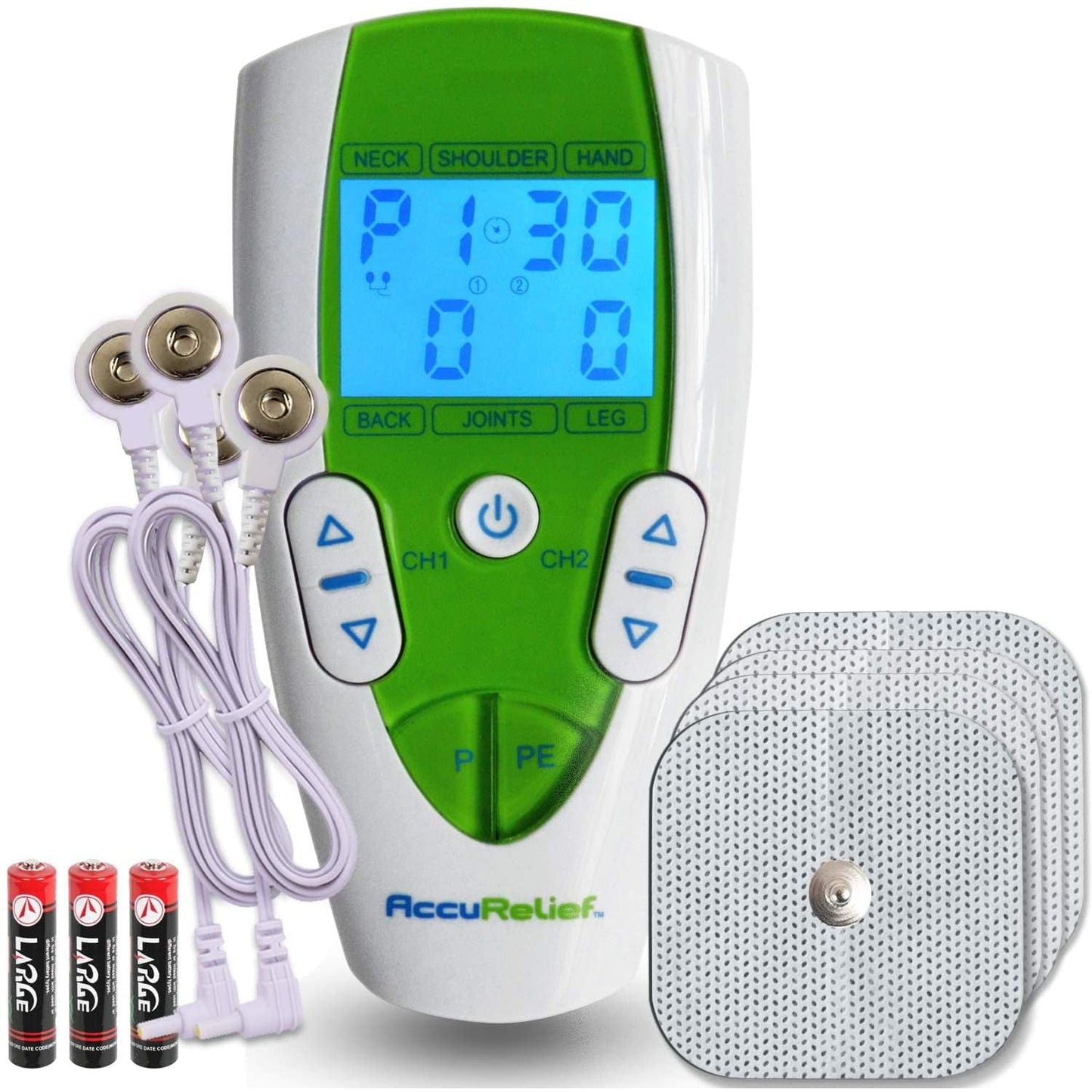 AccuRelief Dual Channel Tens Therapy Electrotherapy Pain System