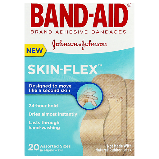Band-Aid Brand Skin Flex Adhesive Bandages, Assorted Sizes