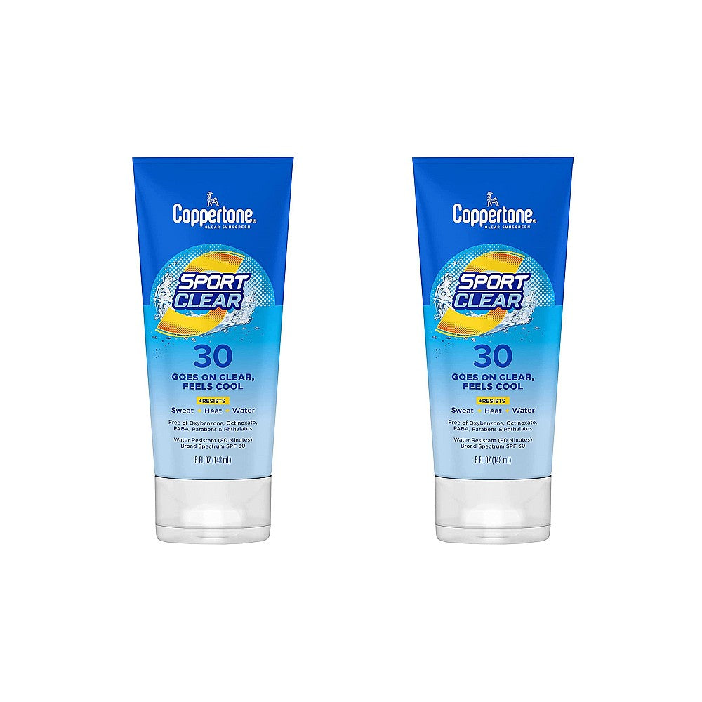 Coppertone Sport Sunscreen, Clear, Sport, Broad Spectrum SPF 30