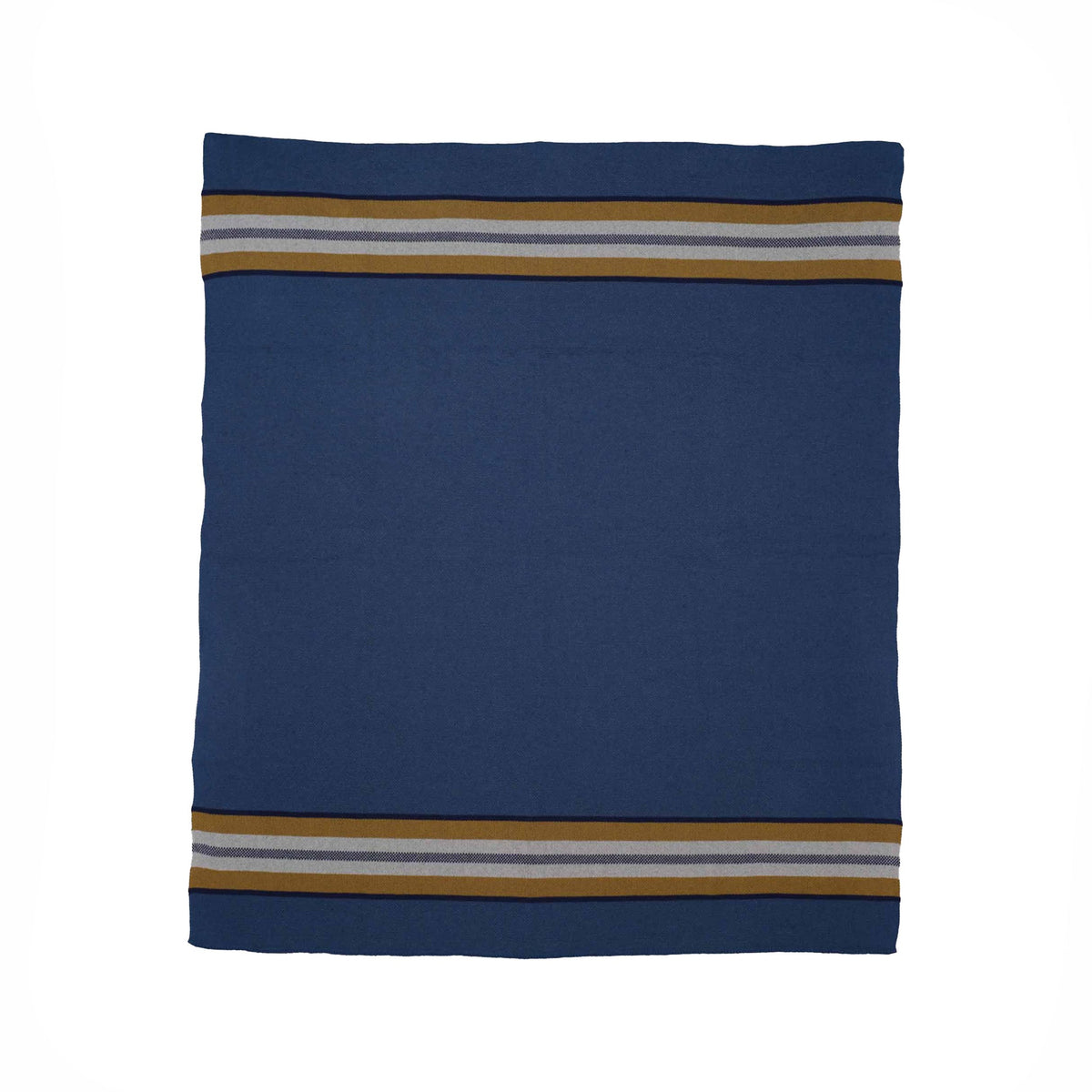 Camp Stripe - Cotton Sustainable Knit Throw Blanket Fall Rustic Gift