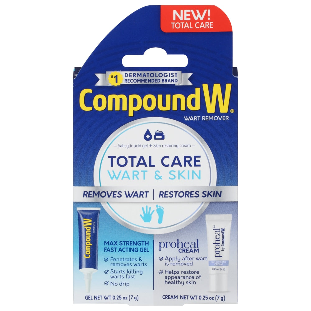 Compound W Total Care Fast Acting Gel And Proheal Cream Wart Remover