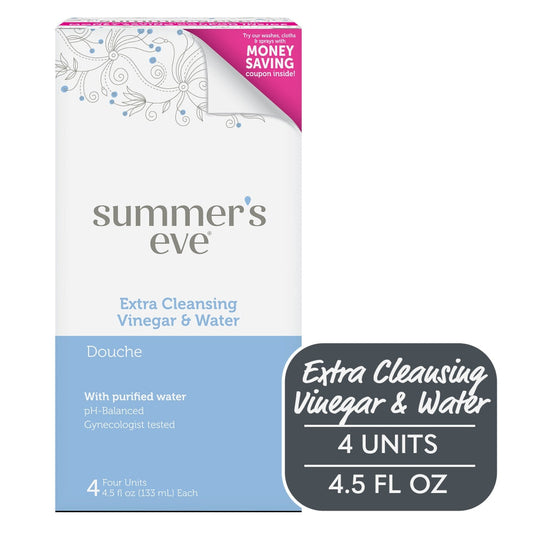 Summer's Eve 4 Pack Extra Cleansing Vinegar & Water Douche