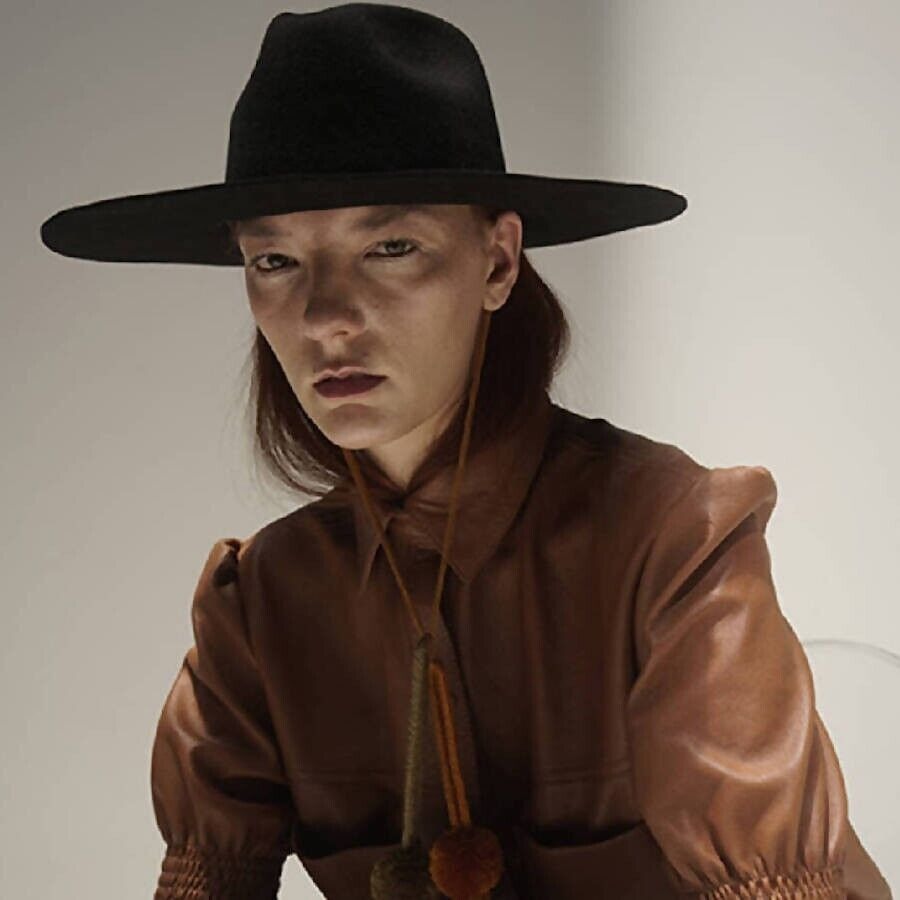 Wayu Black Felt Hat - Osadia Concept Store