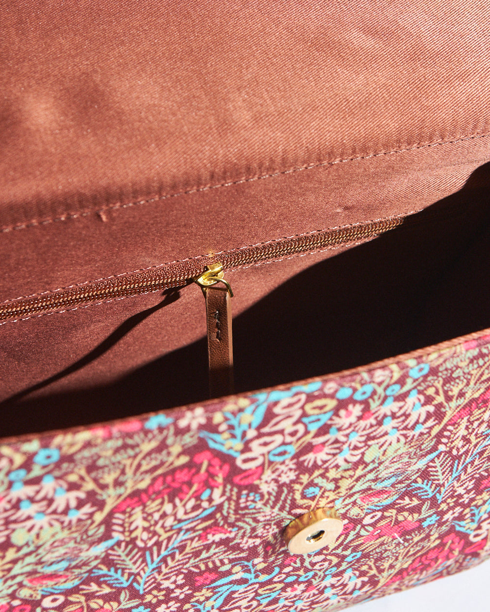 Handpainted Rainforest Crossbody Bag