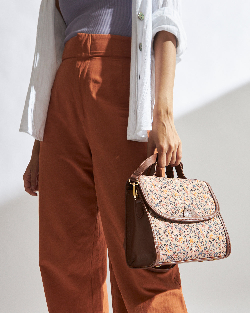 Handpainted Summer Crossbody Bag