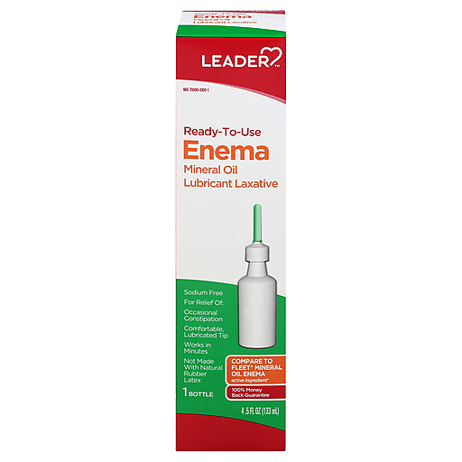 Leader Enema, Mineral Oil, Ready To Use