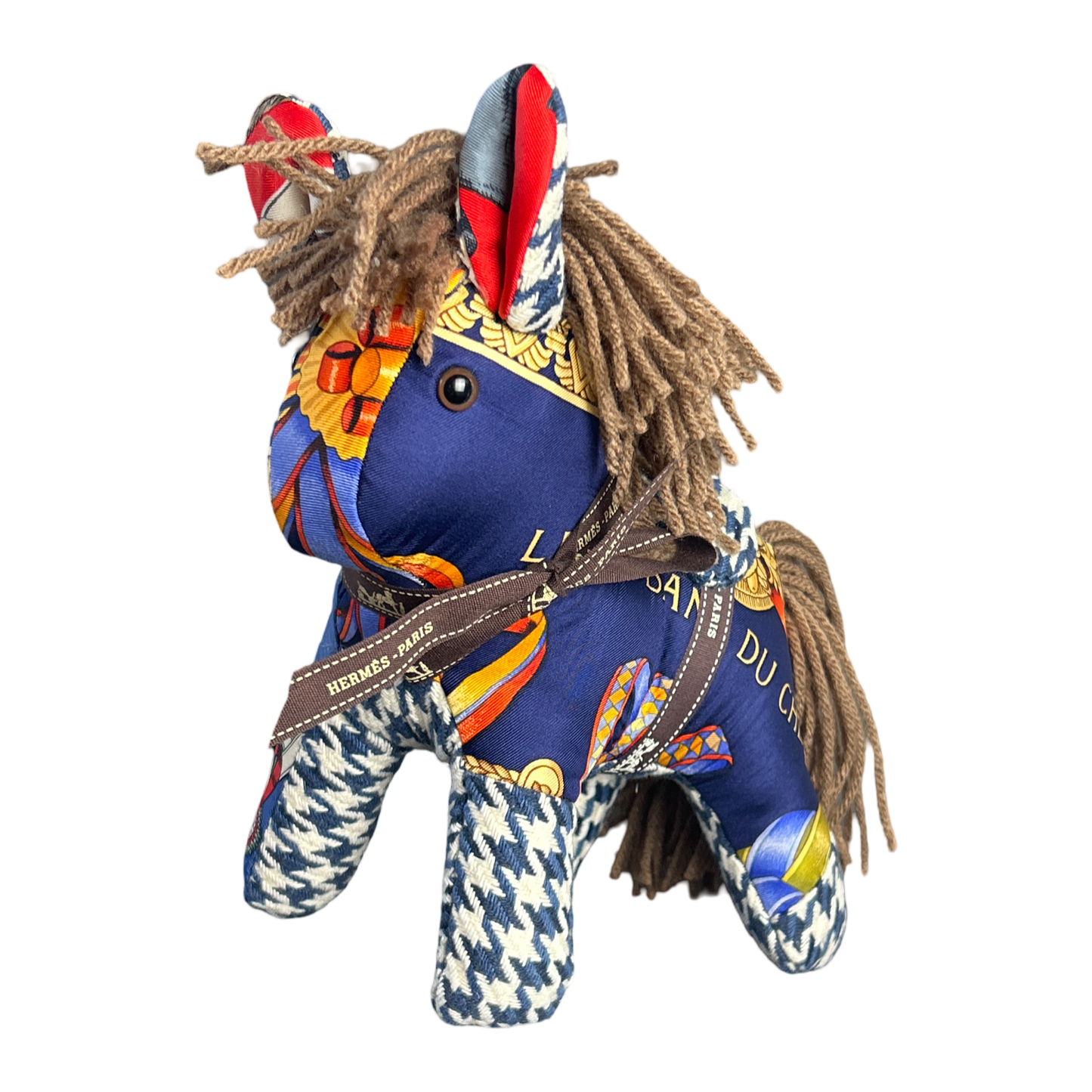 Rubans du Cheval Vintage Silk Scarf Patchwork Pony