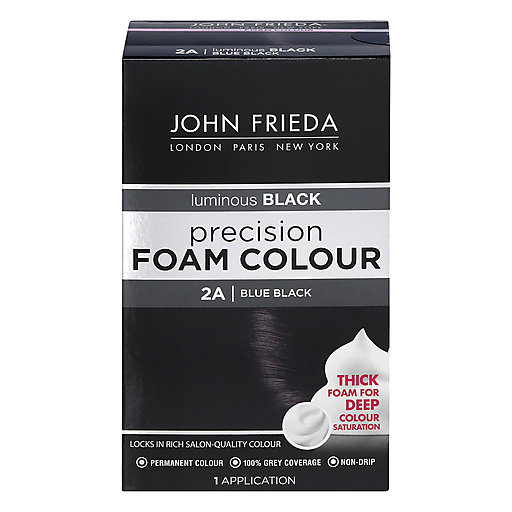 John Frieda Precision Foam Color, Color-Nourishing Hair Color Kit, Deep Saturation - 2A Blue/Black