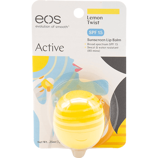 eos Active Protection Lip Balm SPF 15 Lemon Twist Sphere .25oz