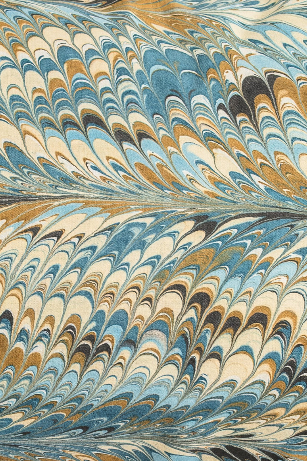 Nila Feathers Hand-Marbled Pillow, 14x20