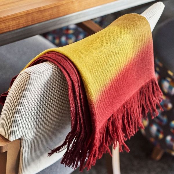 Marigold Merino Ombre Handloom Throw