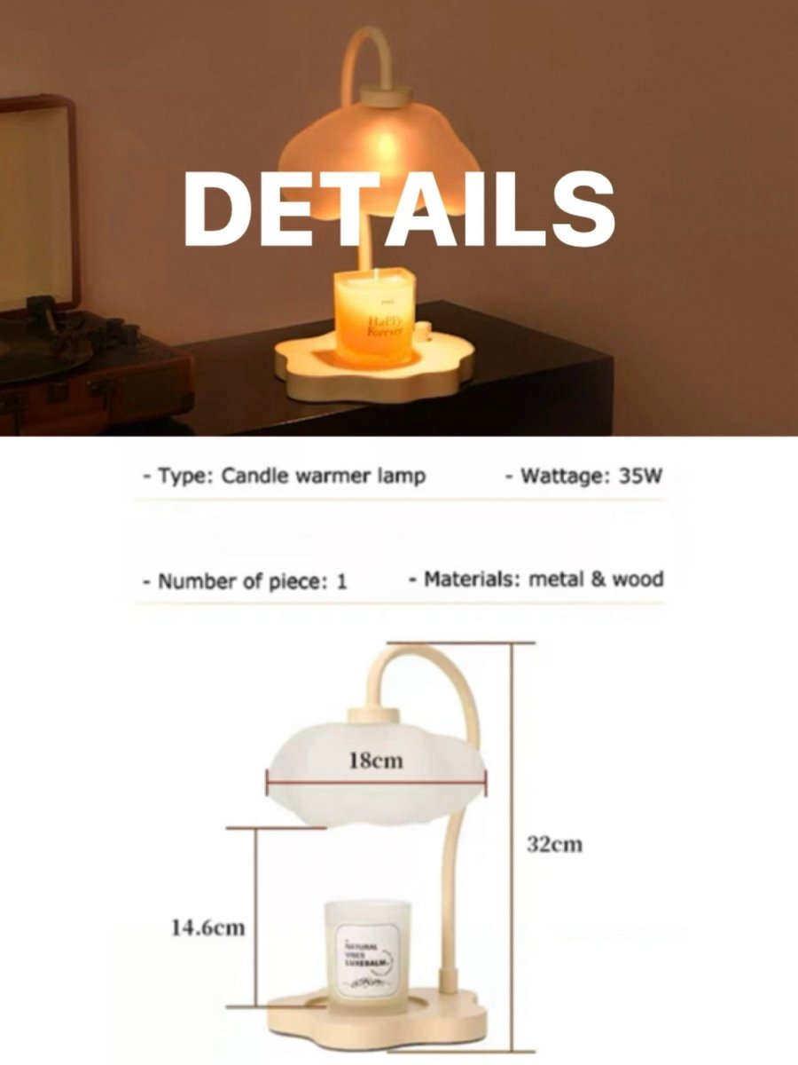Cute Unique Cloud Candle Warmer Lamp With Timer For Large Candles