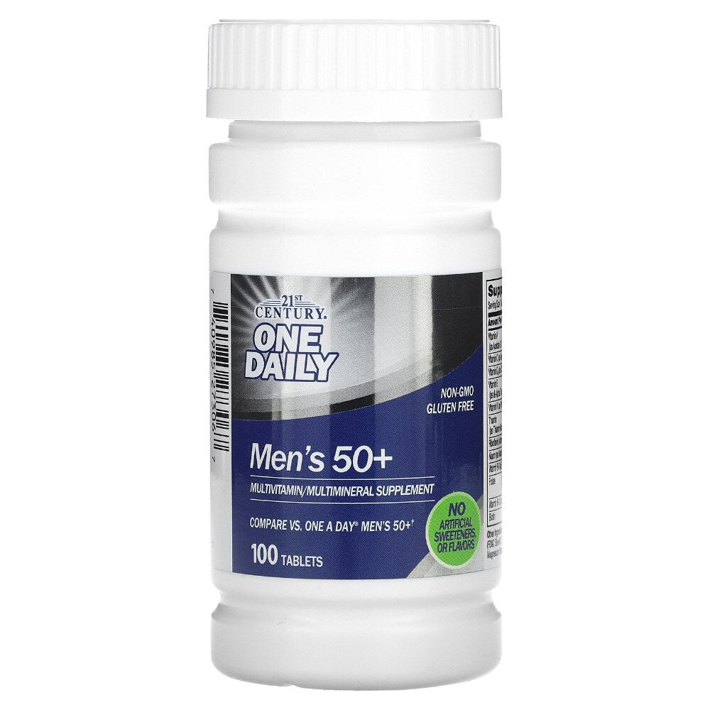 21st Century One Daily, Men's 50+, Multivitamin Multimineral, 100 Tablets