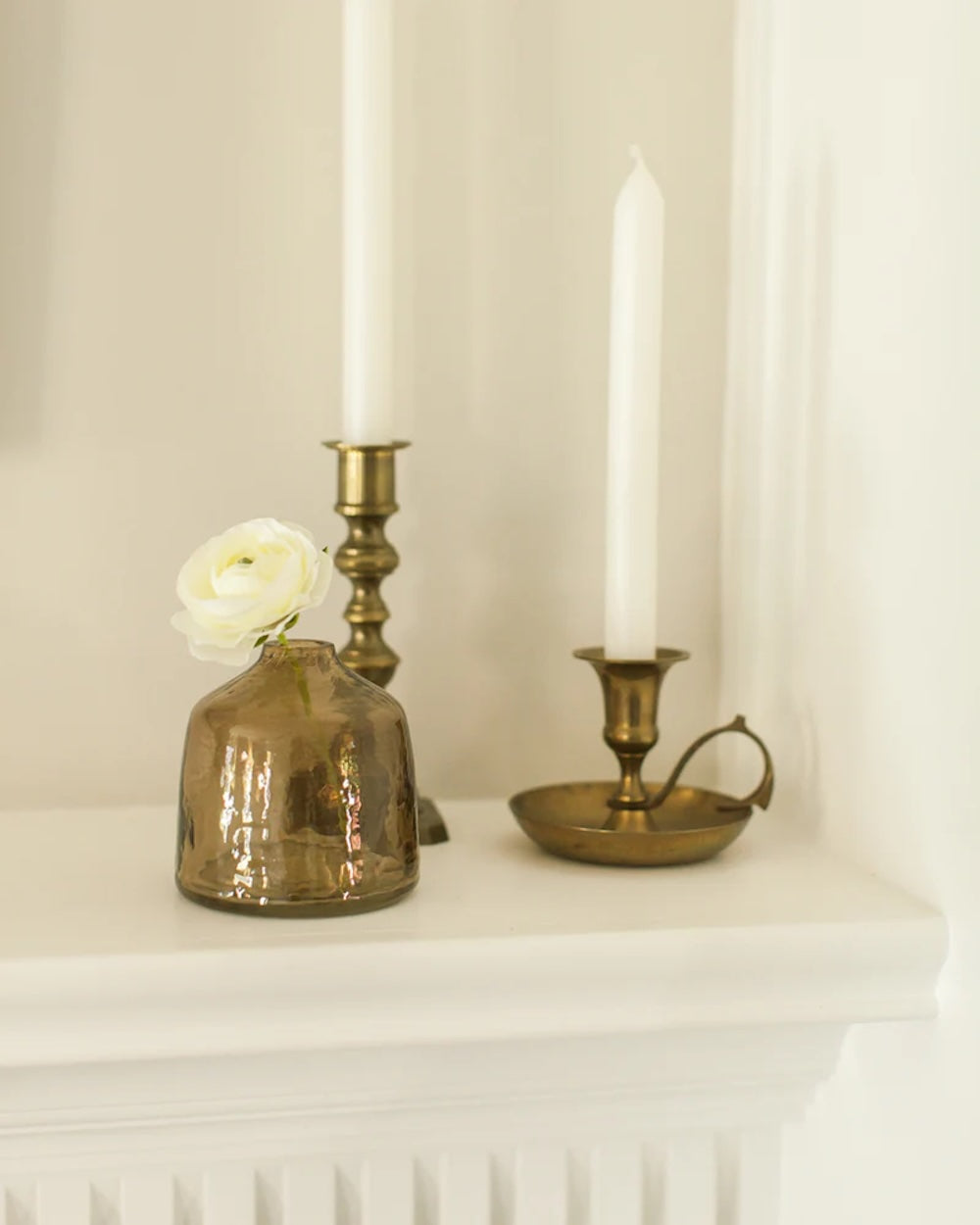 S/3 Hammered Bud Vases - Smoke