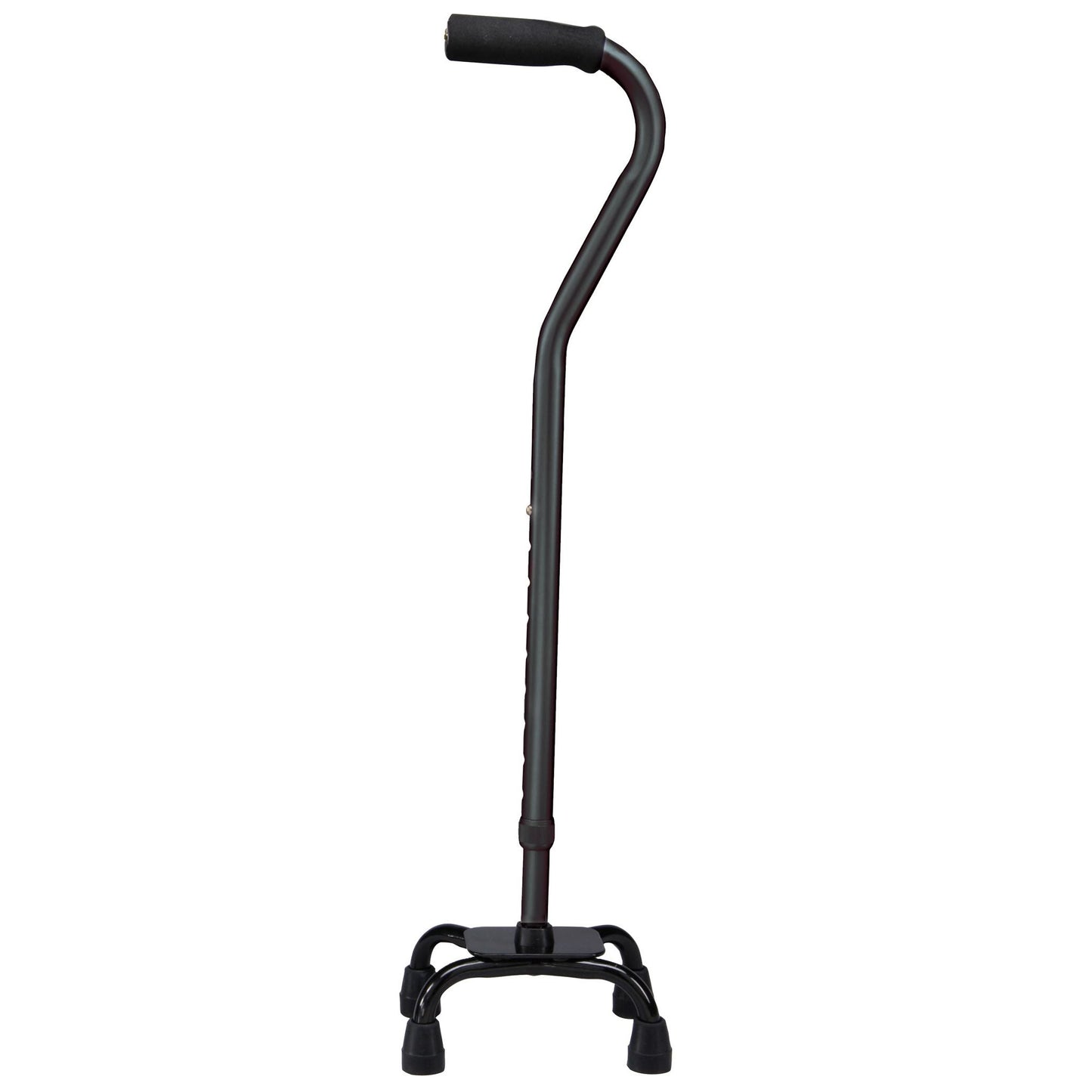 Carex Small Base Offset Quad Cane, Black