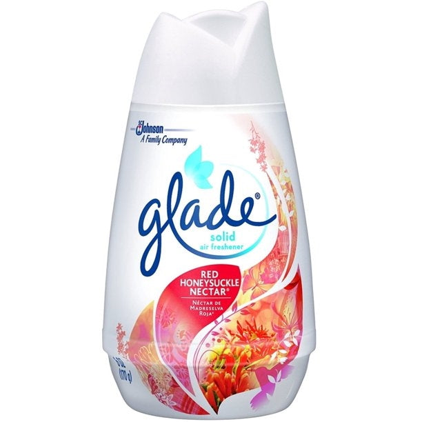 Glade Solid Air Freshener, Red Honeysuckle Nectar, 6 Oz