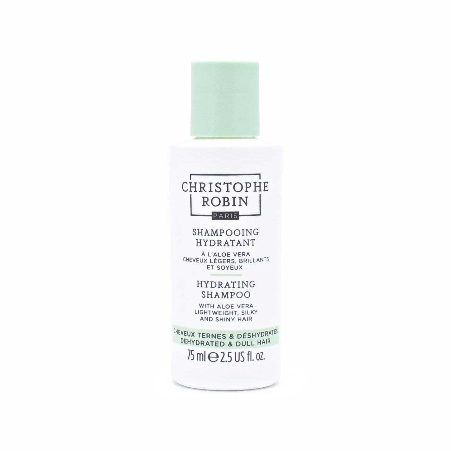 CHRISTOPHE ROBIN Hydrating Shampoo with Aloe Vera 2.5oz - New - Osadia Concept Store