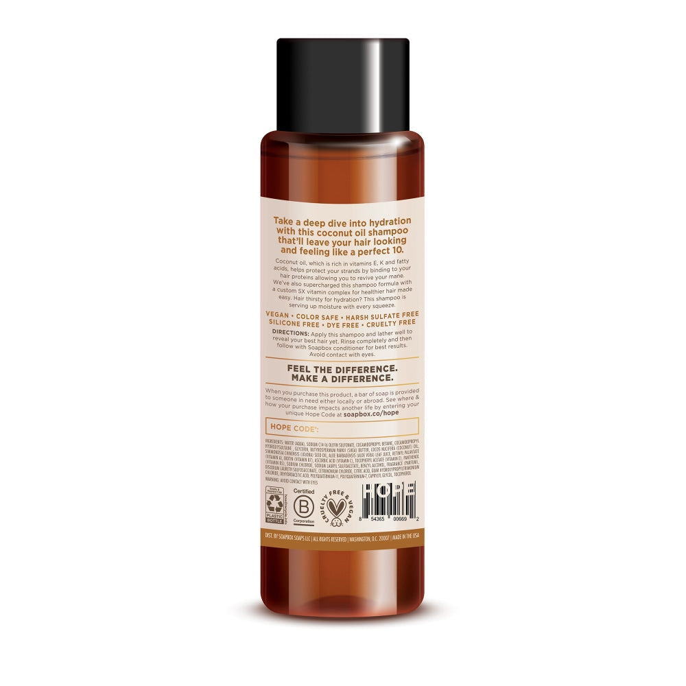 Soapbox Shampoo, Moisture & Nourish, Coconut Oil 16 Fl Oz - Osadia Concept Store