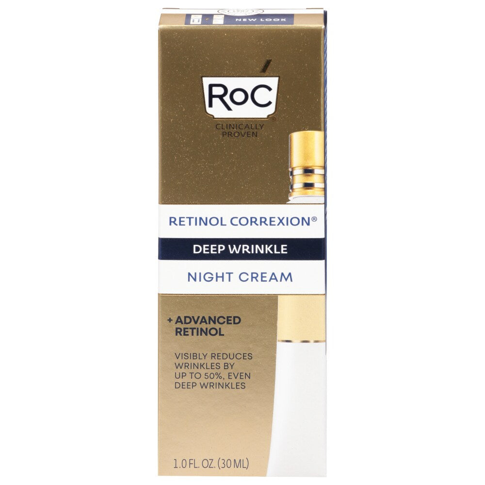 RoC Retinol Correxion Night Cream, Deep Wrinkle - 1 Fl Oz