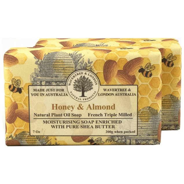 Wavertree & London Honey Almond Australian Natural Luxury Soap Bar 7 Oz