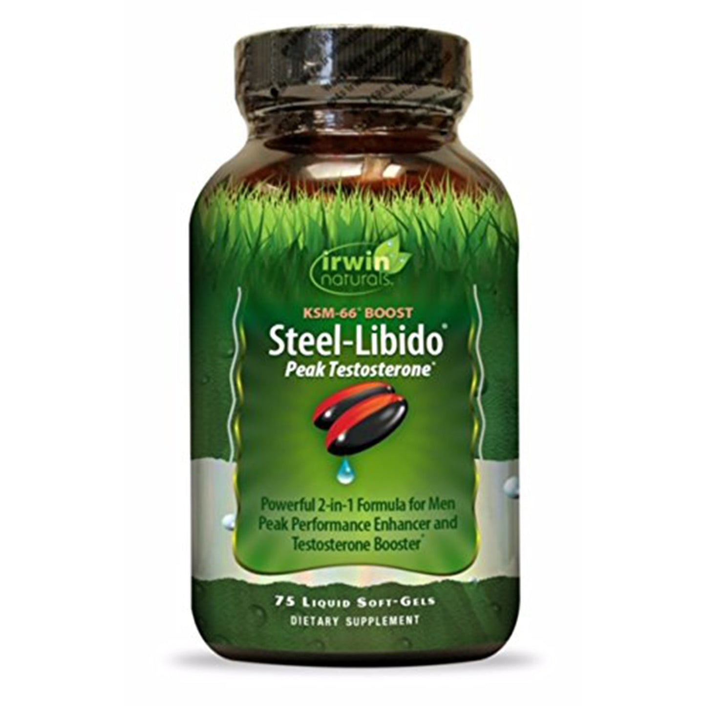 Irwin Naturals Steel Libido Peak Testosterone, 75 Liquid Soft-gels