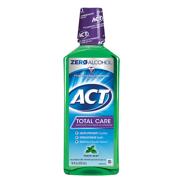 Act Total Care Fresh Mint Anticavity Fluoride Mouthwash 18 Fl Oz