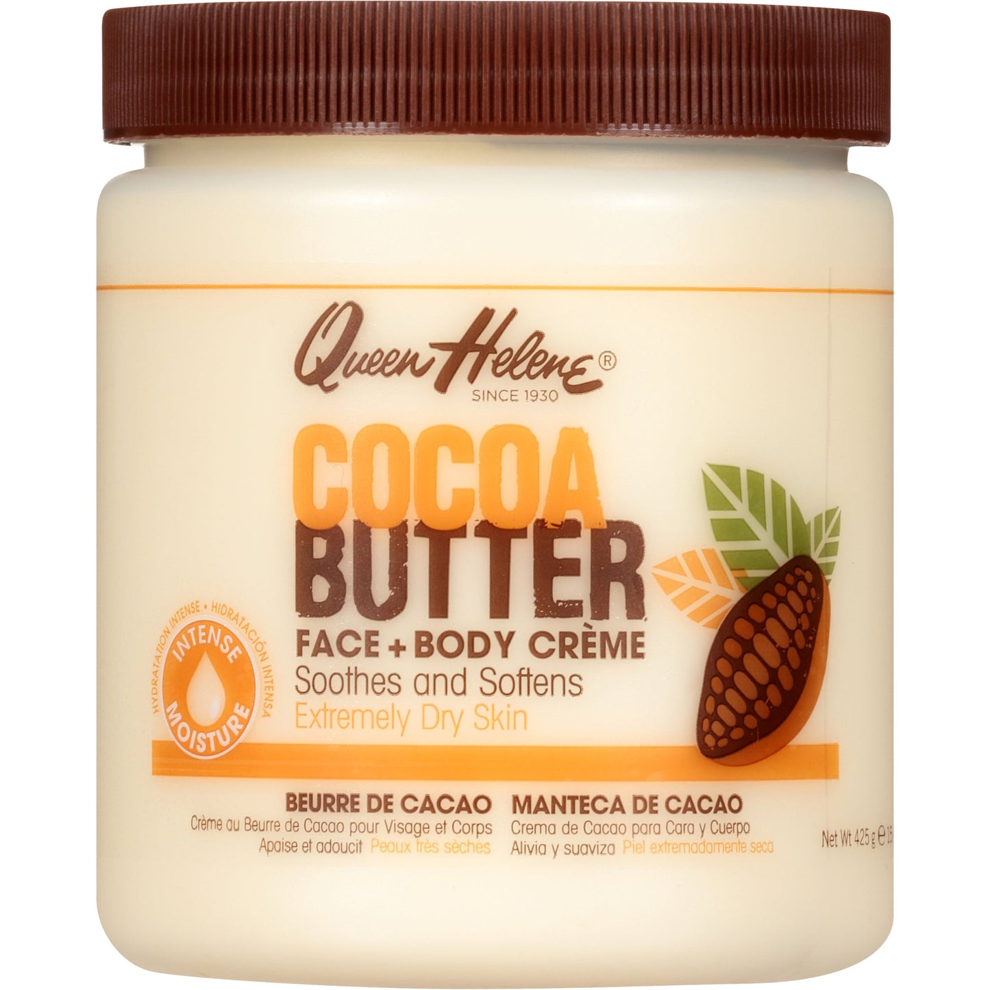 Queen Helene Cocoa Butter Face + Body Crème 15 Oz. Jar