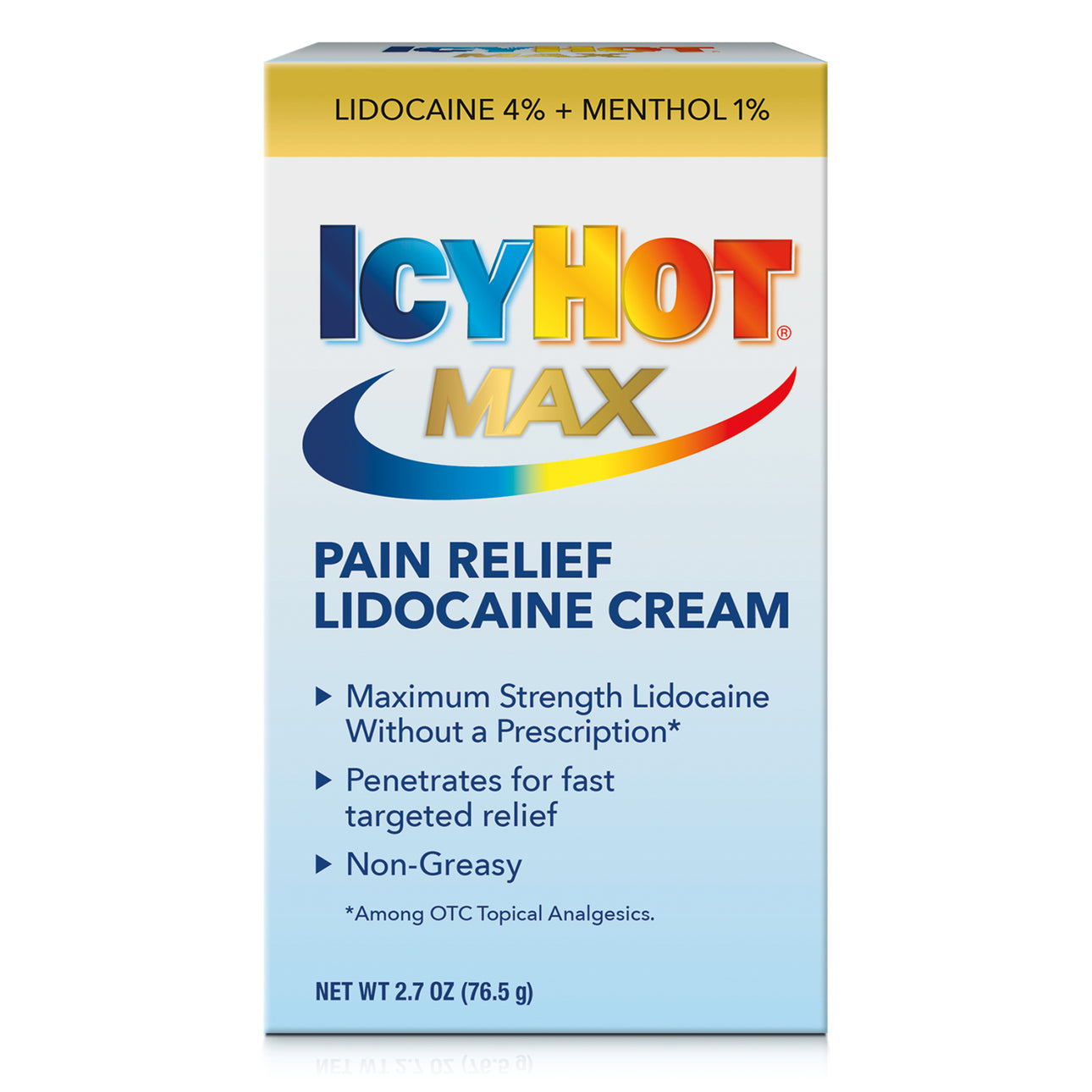 Icy Hot Max Strength Pain Relief Lidocaine Cream