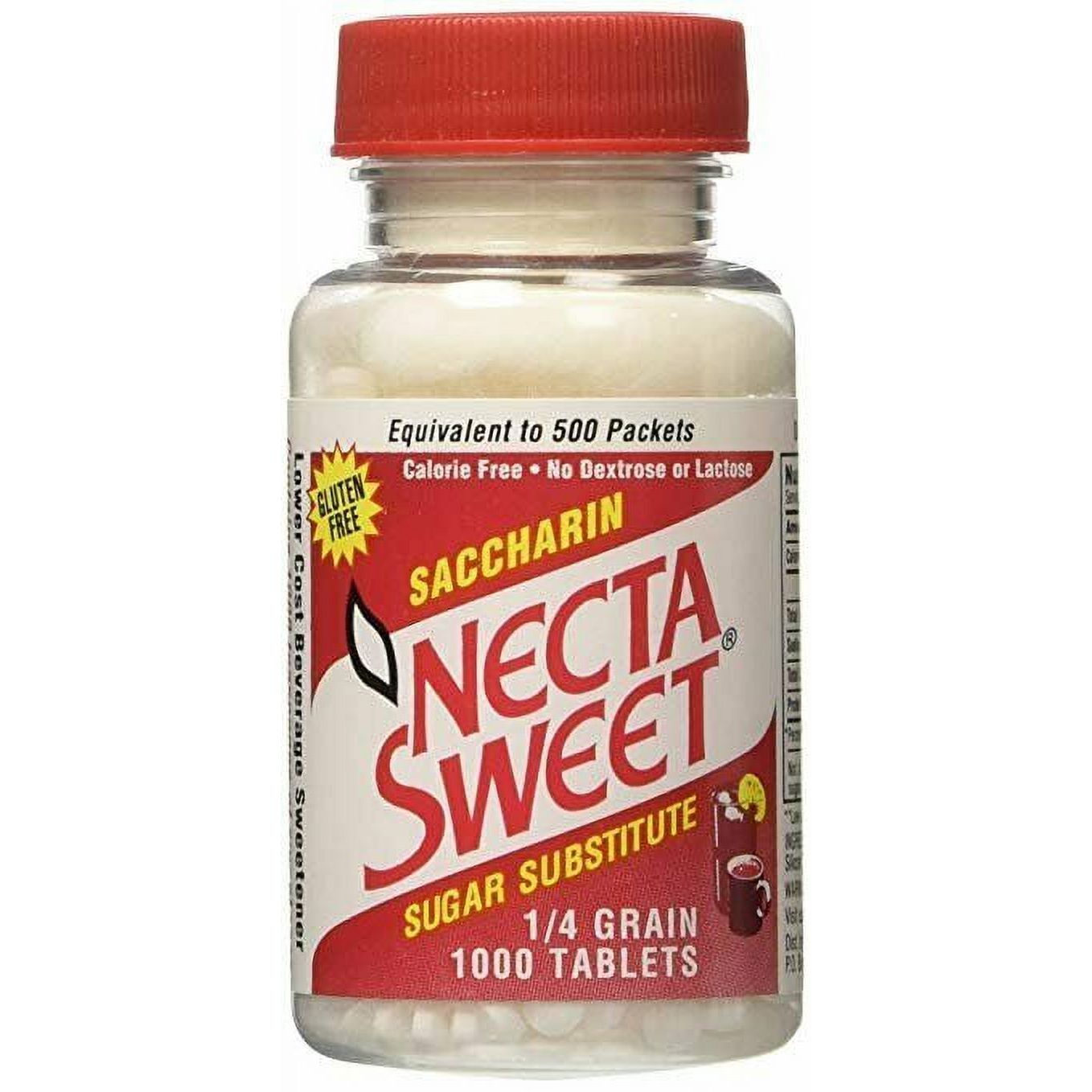 Necta Sweet Saccharin Sugar Substitute, 1/4 Grain Tablets