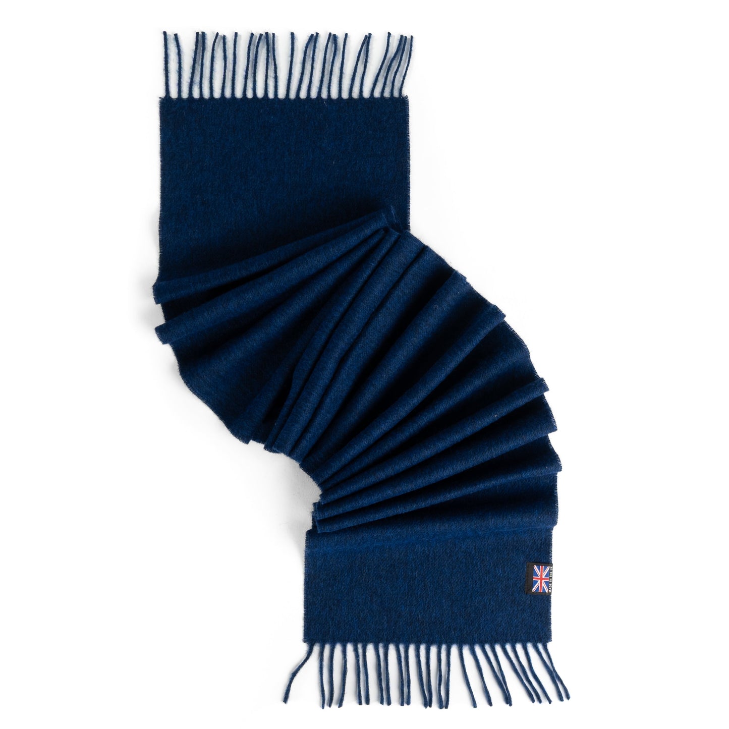 Prince of Scots Fringed Merino Wool Scarf (Royal)