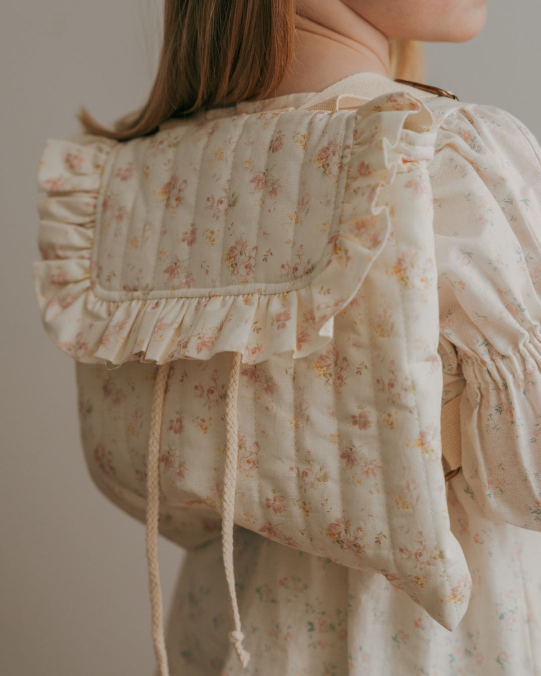 The Eloise Ruffle Backpack- Spring Petals