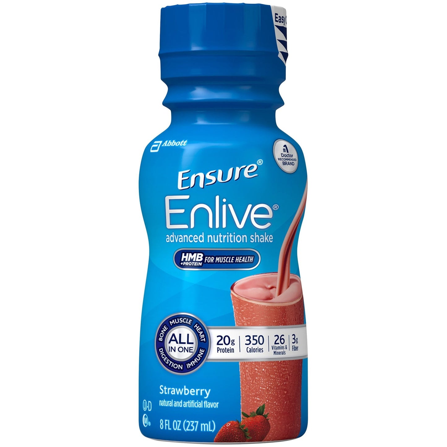 Abbott Nutrition Enlive Ensure Strawberry (24 X 8 Oz)