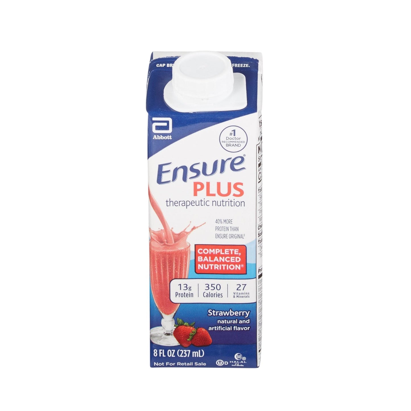 Ensure Plus Strawberry Oral Supplement, 8 Oz