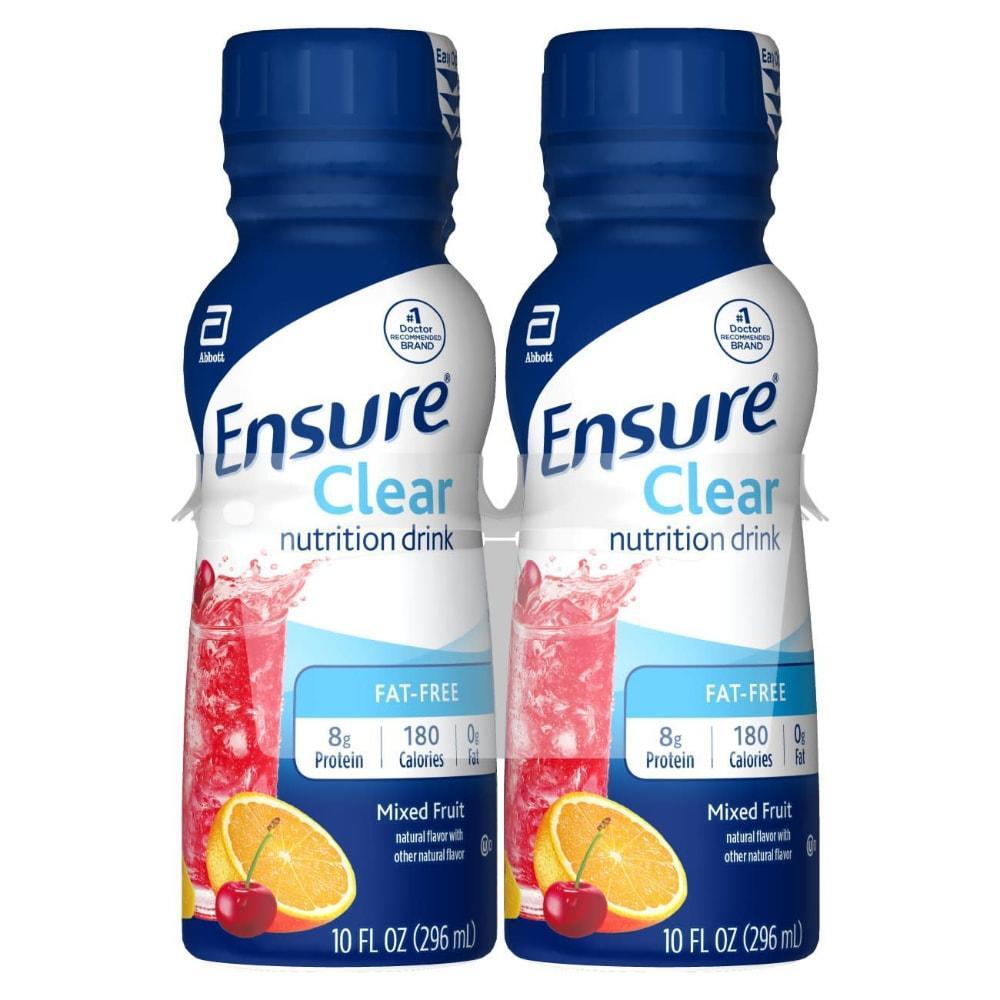 Ensure Clear Nutrition Drink Mixed Fruit Ready-to-Drink Bottles (4 Pack)