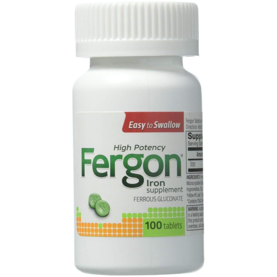 Fergon High Potency Iron Supplement Tablets