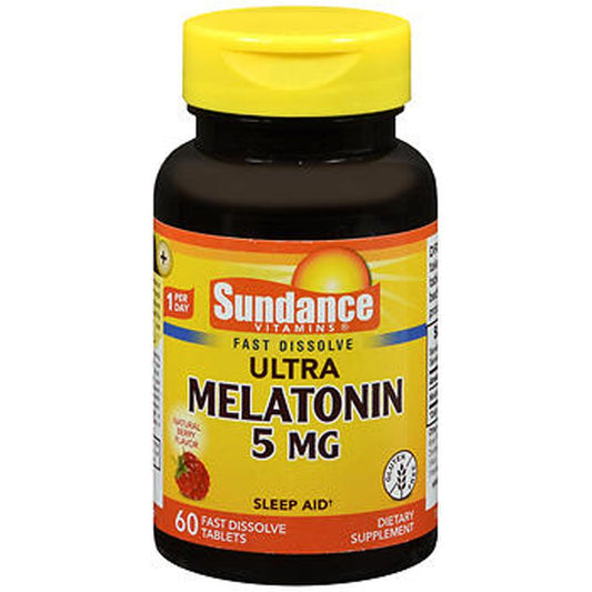 Sundance Vitamins Melatonin 5 Mg Natural Berry Flavor - 60 Tablets