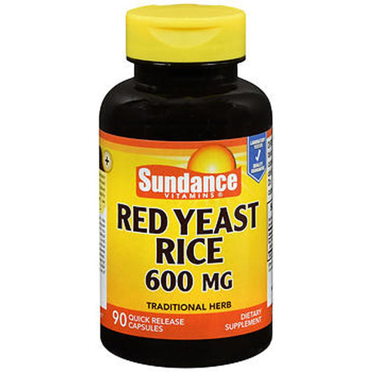 Sundance Red Yeast Rice Quick Release Capsules, 600 Mg, 90 Caps