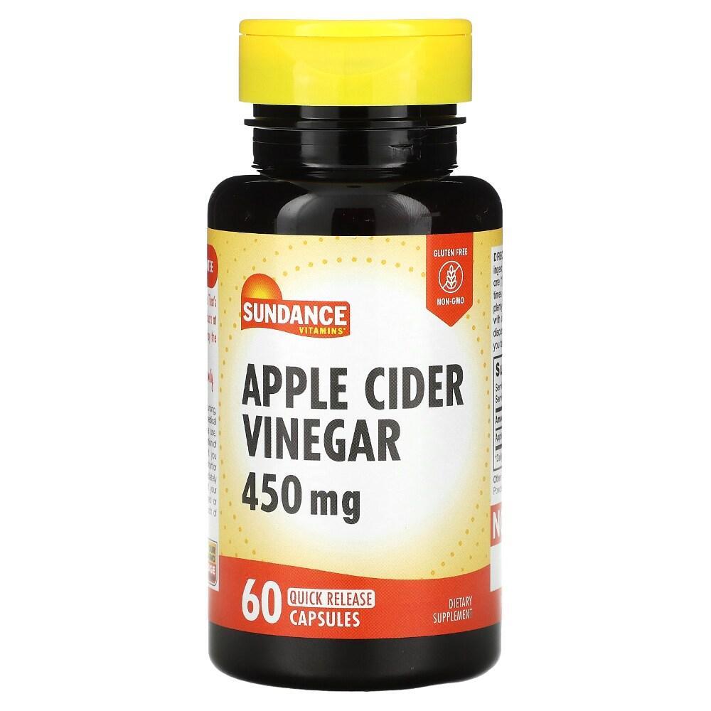 Sundance Vitamins Apple Cider Vinegar 450 Mg - 60 Quick Release Capsules