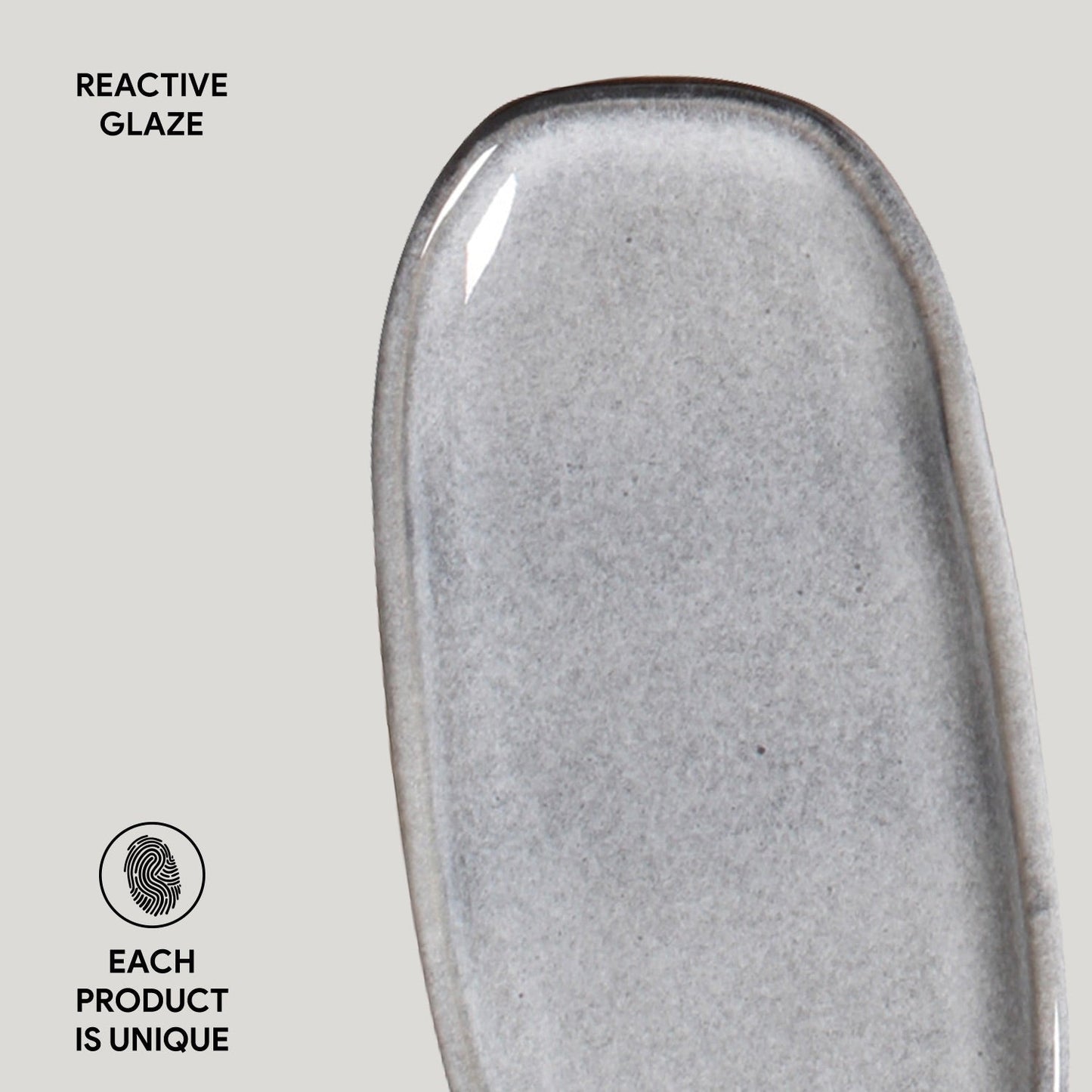 Shallow Organic Oval Platter Mini Set of 4