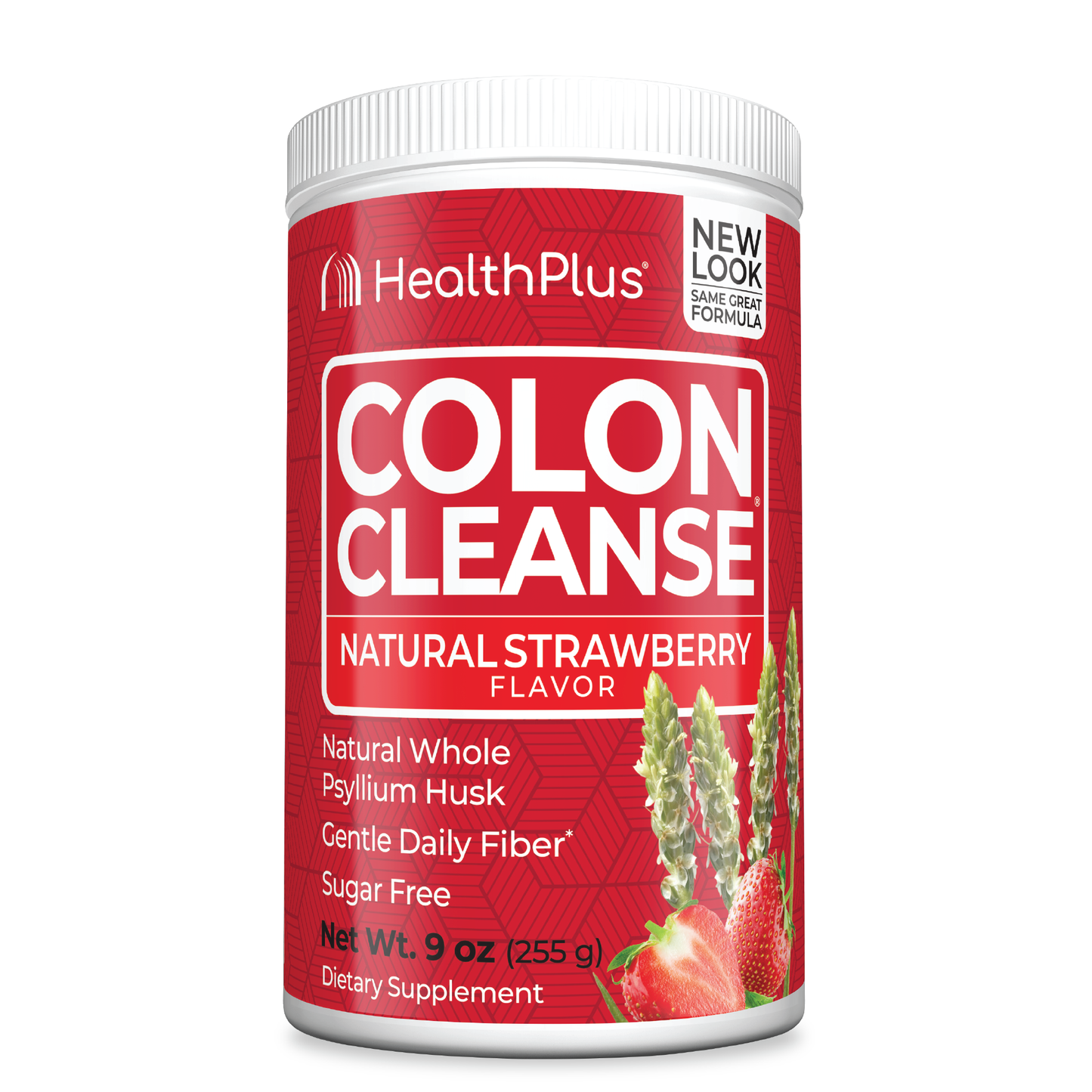 Health Plus Colon Cleanse All Natural Sweetener Strawberry Stevia Powder - 9 Oz