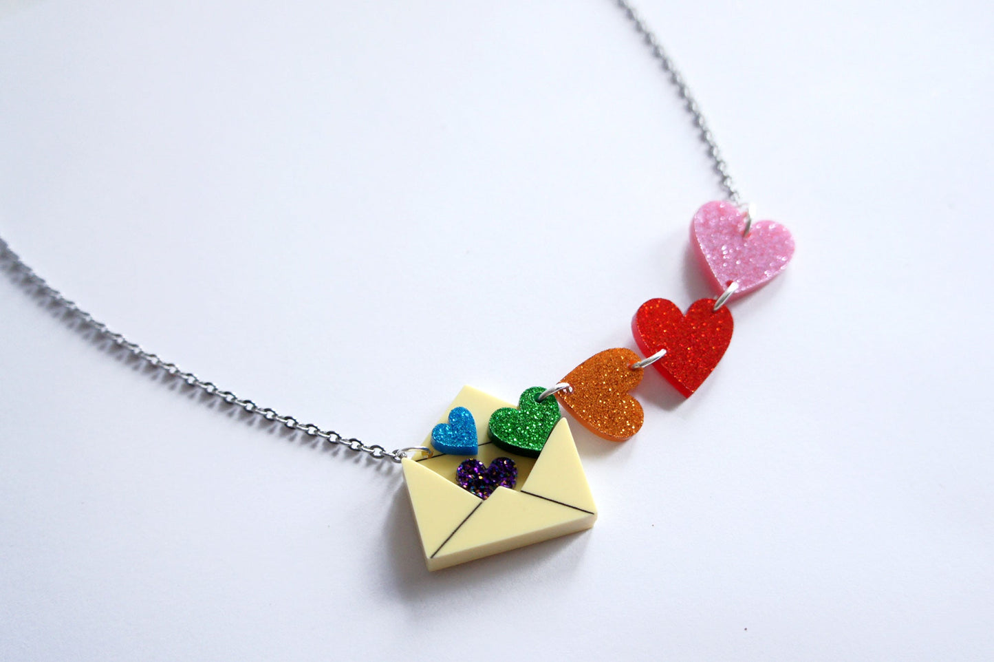 Love Letters Necklace by Laliblue - Red