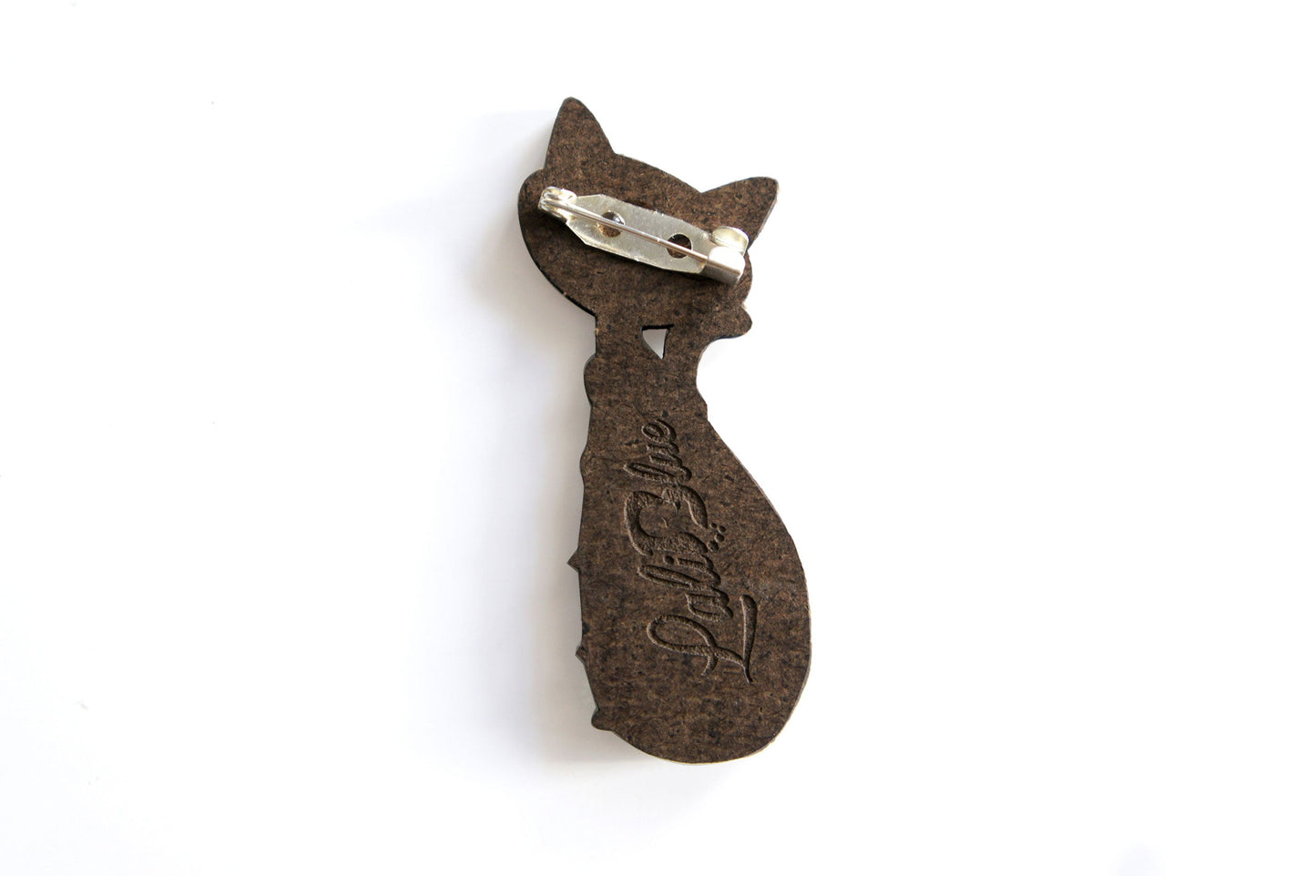Siamese Cat with Christmas Lights Brooch by Laliblue
